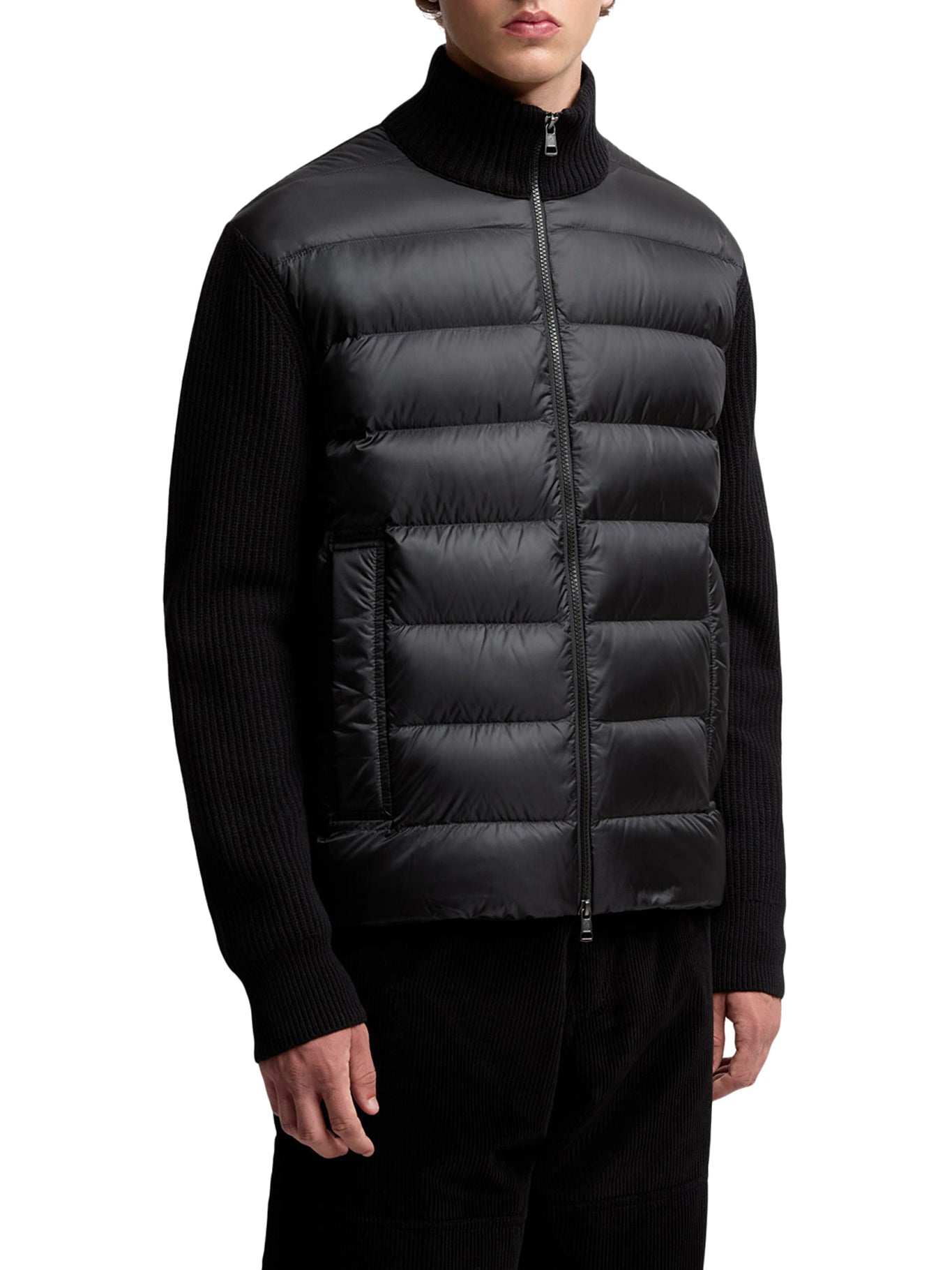 Оригінальна Wool And Cashmere Padded Cardigan With Zip Moncler – детальний вид