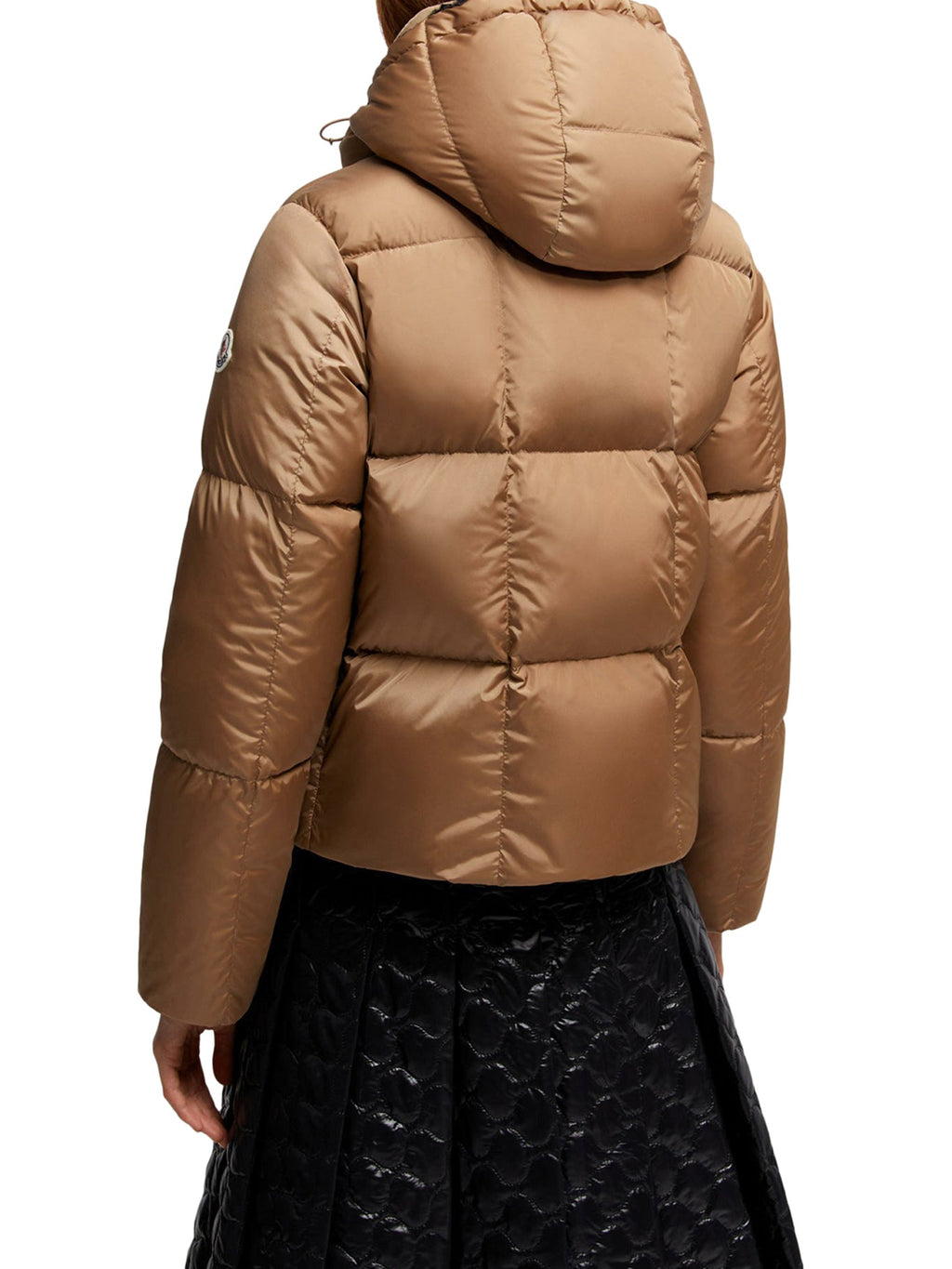 Castelnou Short Down Jacket With Hood And Checked Quilting Moncler – Гарантія оригінальності – збільшений вид