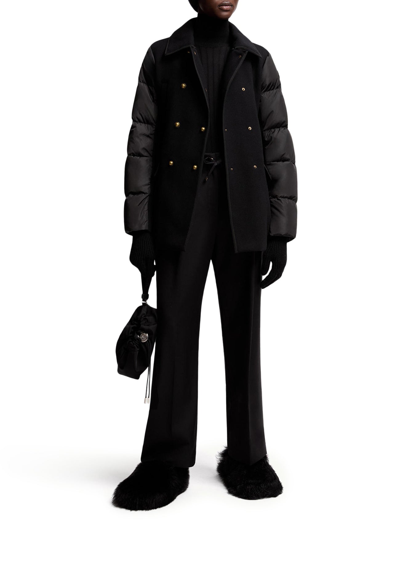 Tailored Wool Gabardine Trousers Moncler – Гарантія оригінальності – вид ззаду