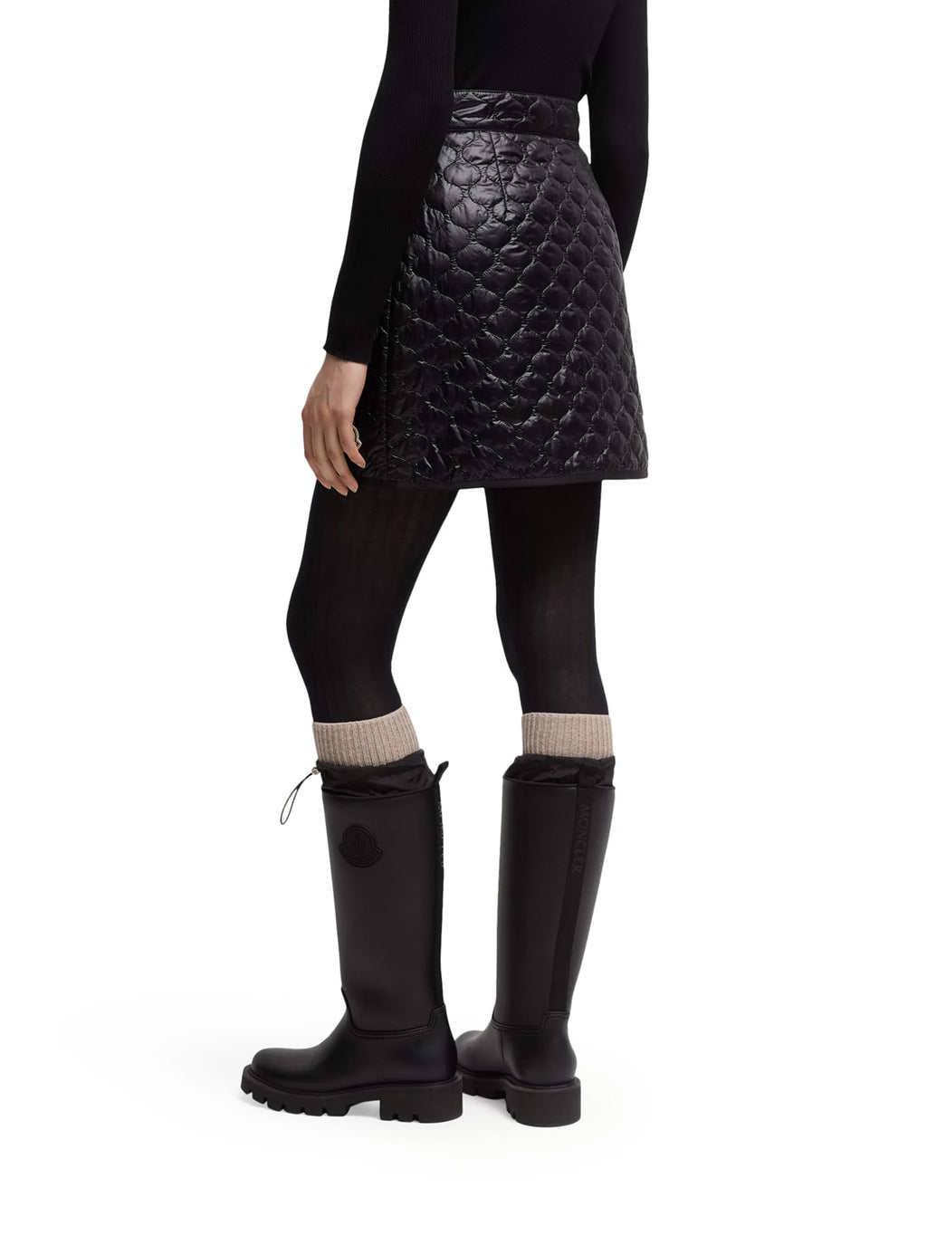 Padded Mini Skirt With Checked Quilting Moncler оригінал – Купити в Україні – збільшений вид
