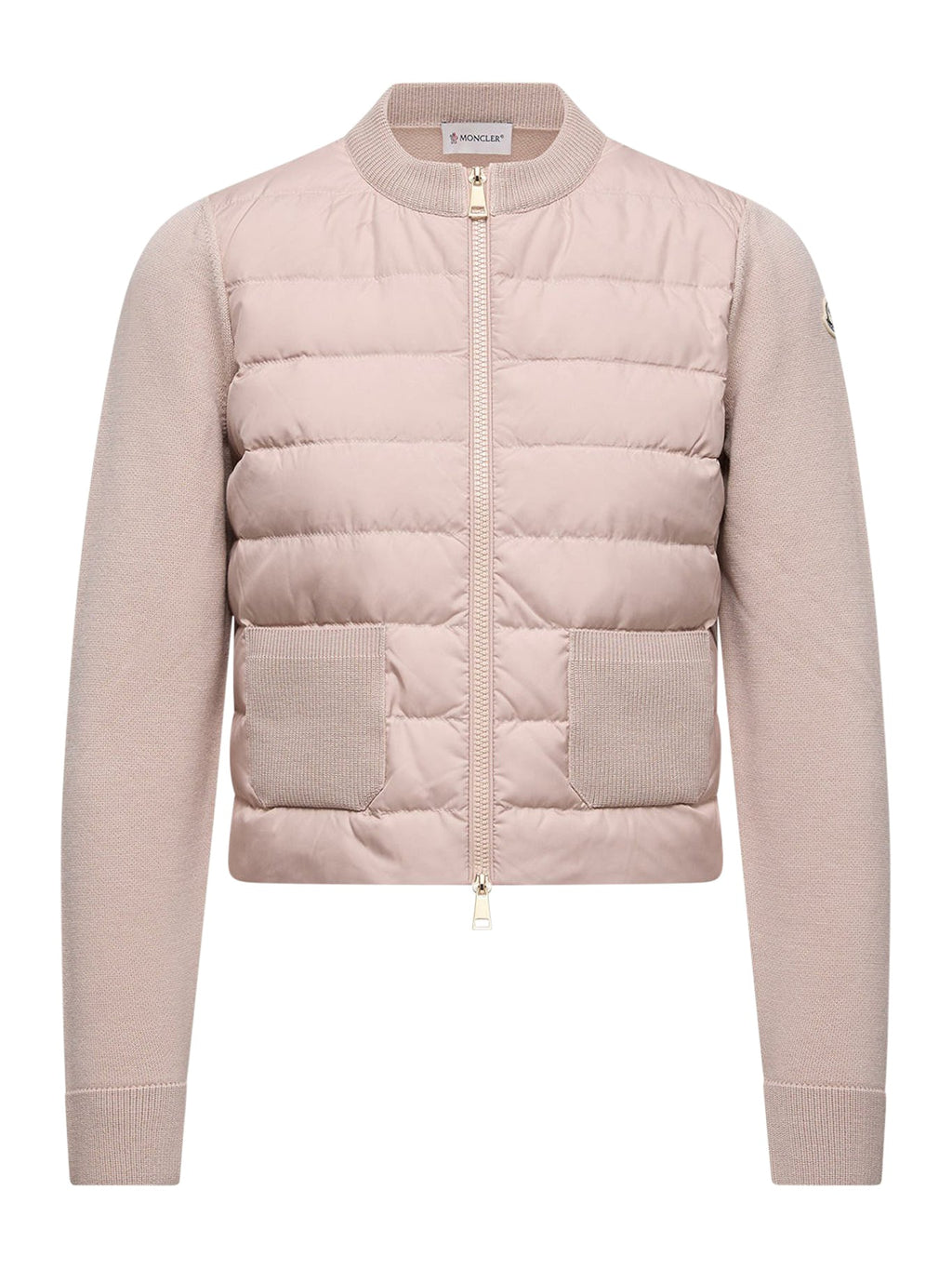 Wool Padded Cardigan With Zip Moncler оригінал – Купити в Україні – боковий вид