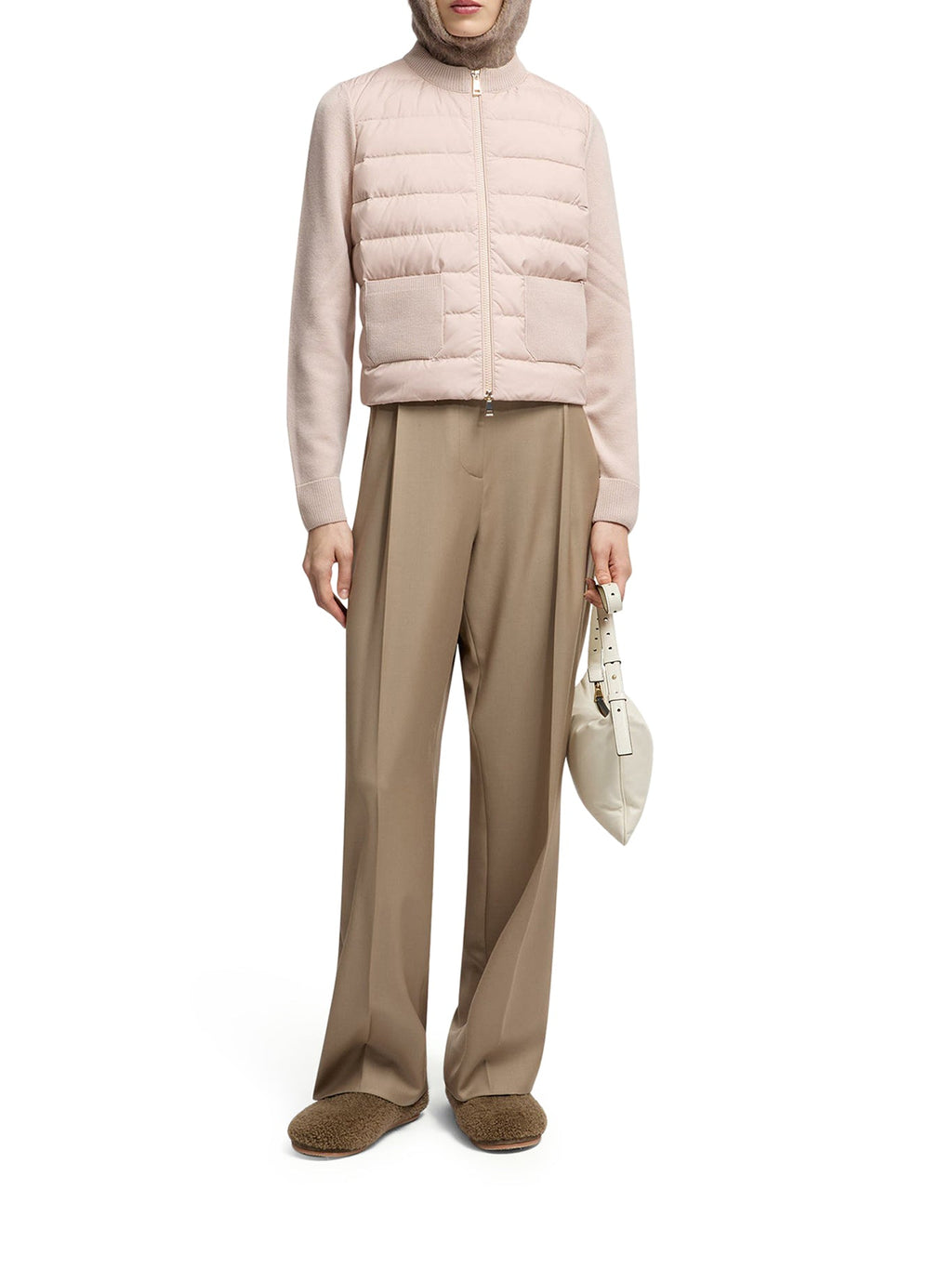 Wool Padded Cardigan With Zip Moncler оригінал – Купити в Україні – вид ззаду