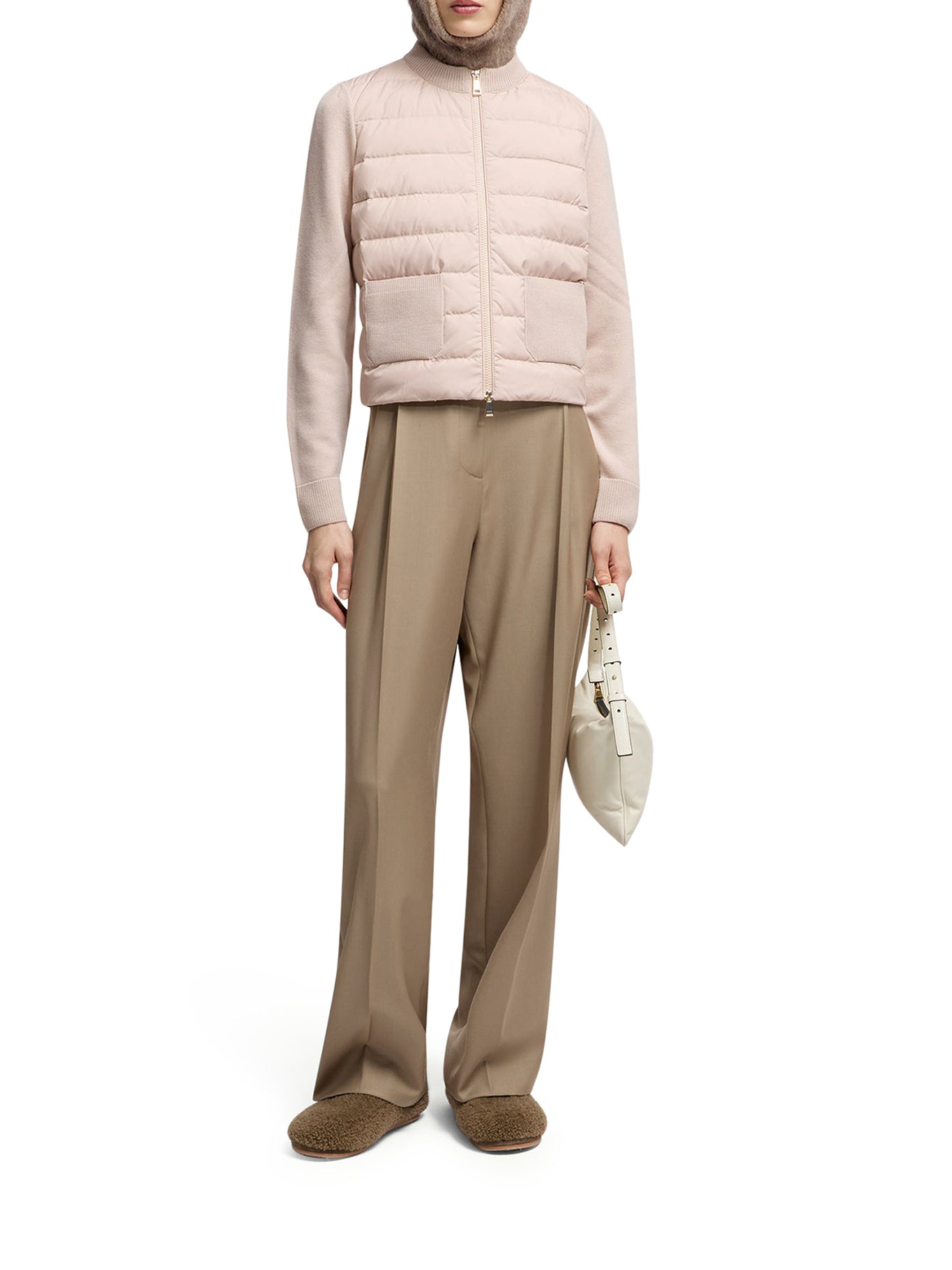 Wool Padded Cardigan With Zip Moncler оригінал – Купити в Україні – вид ззаду