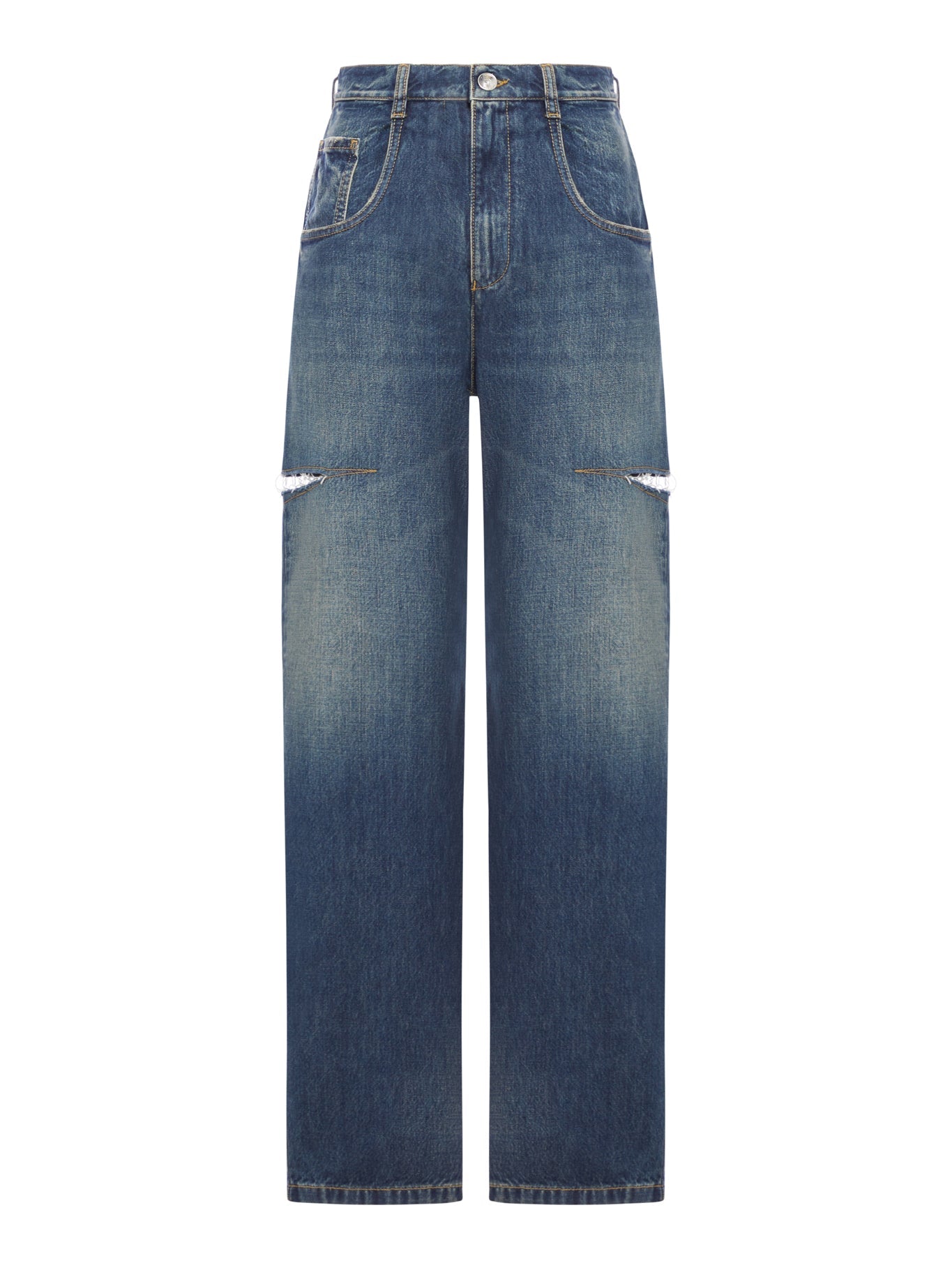 Оригінальна Denim Jeans With Side Rips Maison margiela – боковий вид