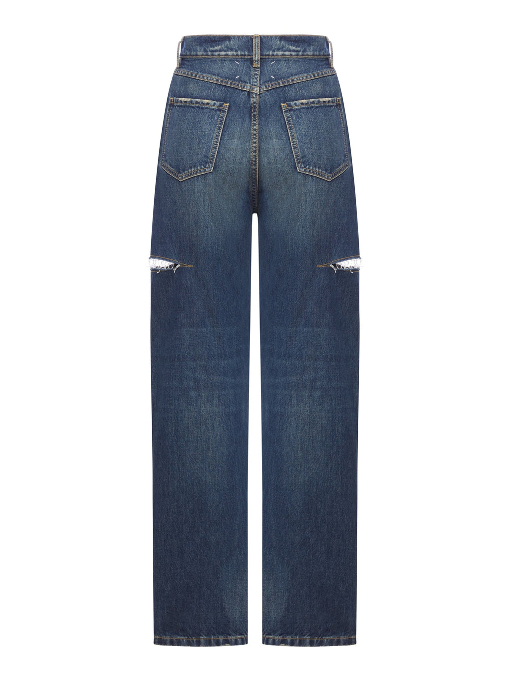 Оригінальна Denim Jeans With Side Rips Maison margiela – вид ззаду