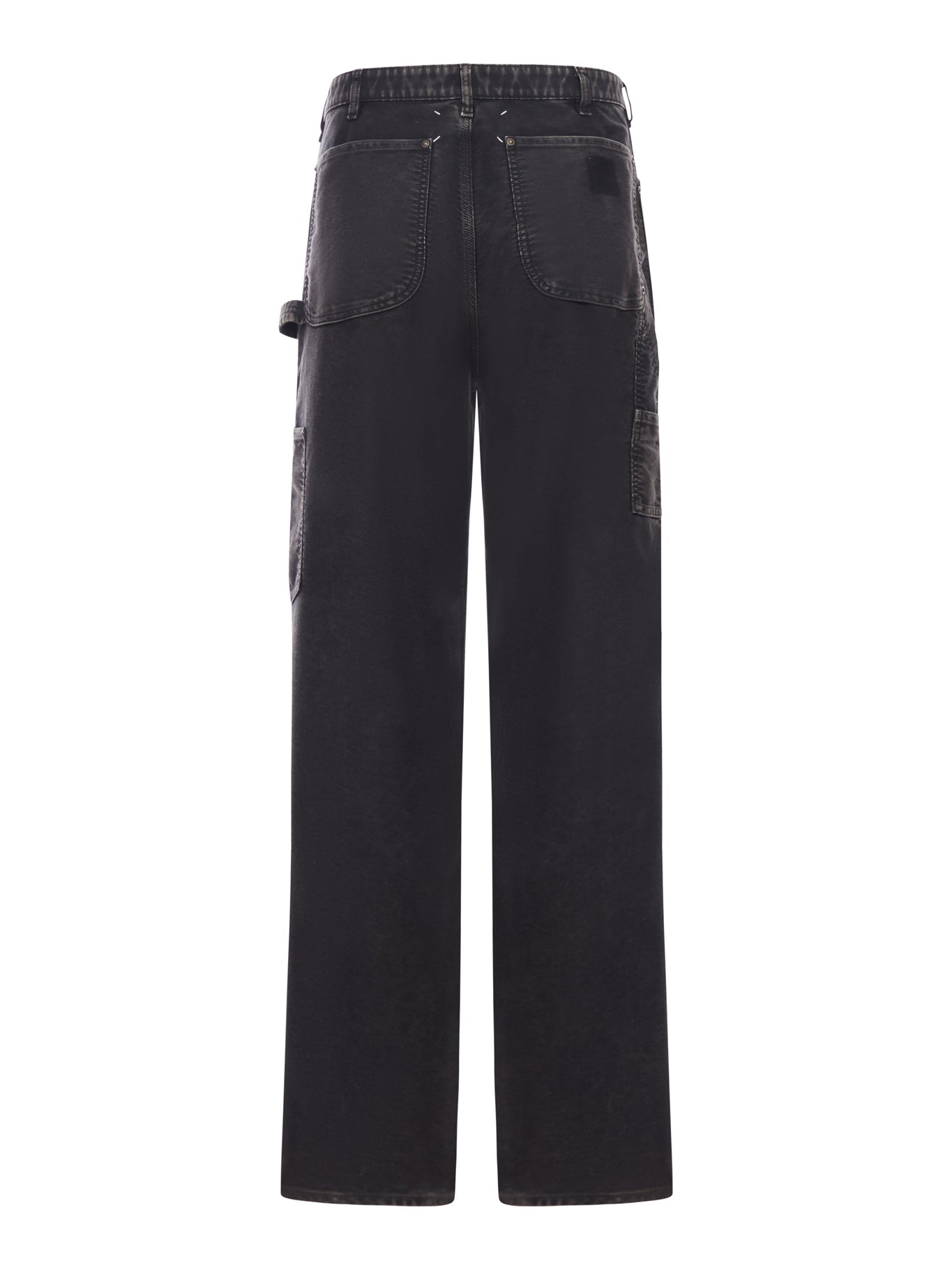 Оригінальна Straight Leg Jeans In Cotton Maison margiela – вид ззаду