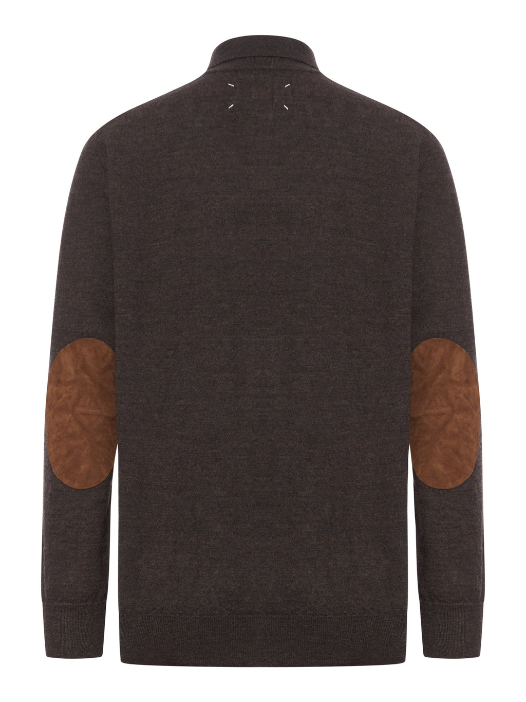 Wool Polo With Elbow Patches Maison margiela – Гарантія оригінальності – вид ззаду