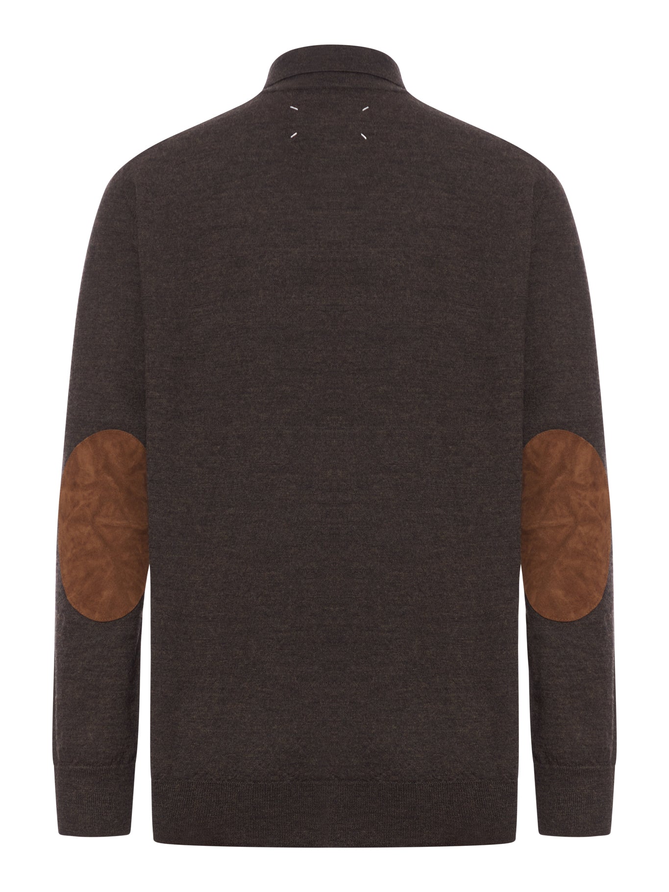 Wool Polo With Elbow Patches Maison margiela – Гарантія оригінальності – вид ззаду