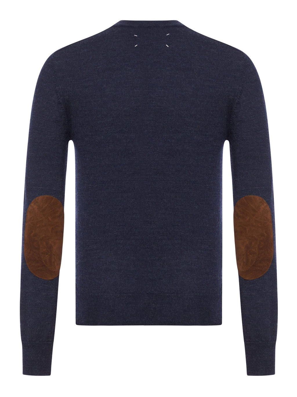 Оригінальна Wool Sweater With Elbow Patches Maison margiela – вид ззаду