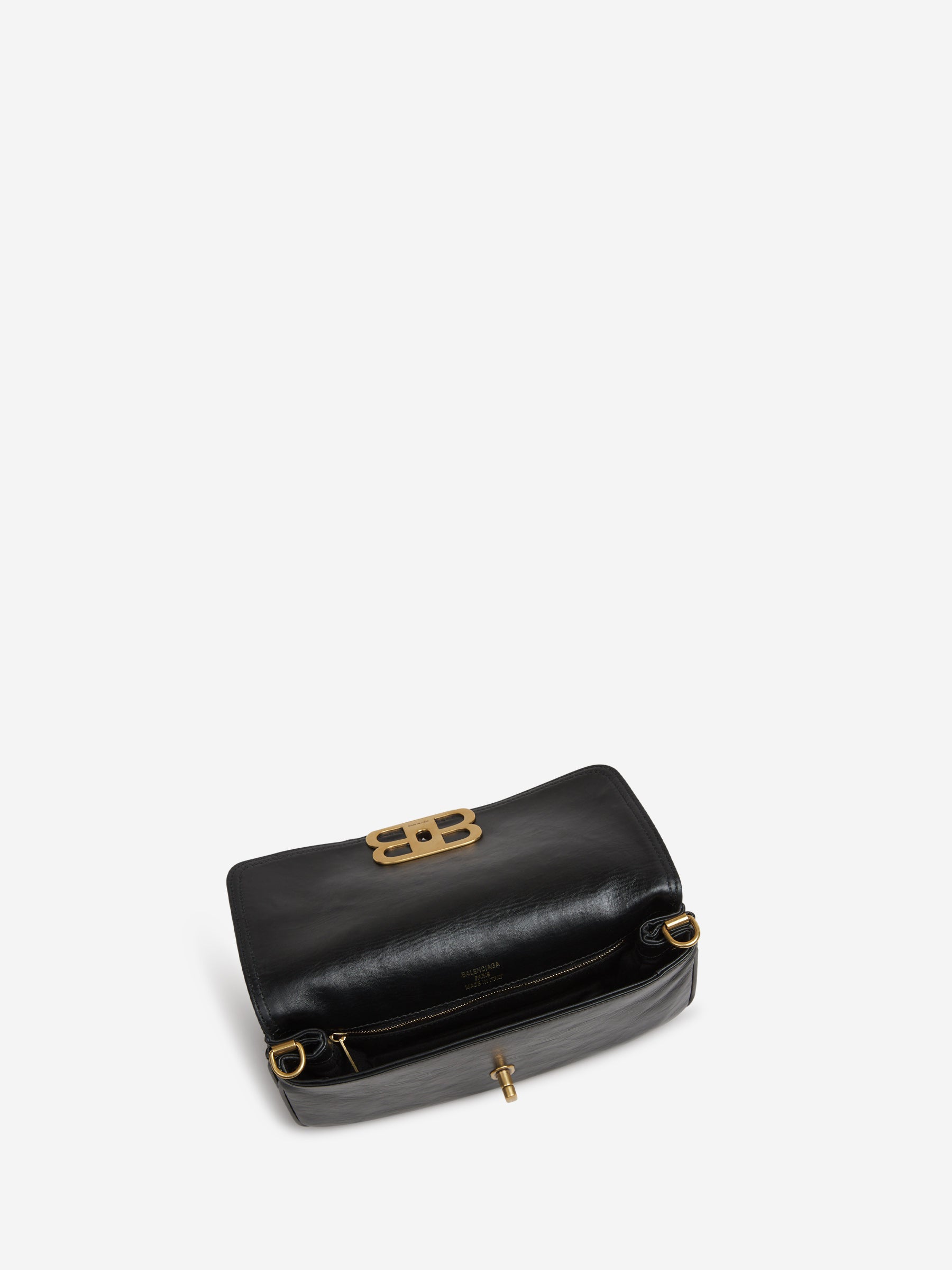 Leather Logo Shoulder Bag Balenciaga оригінал – Купити в Україні – збільшений вид