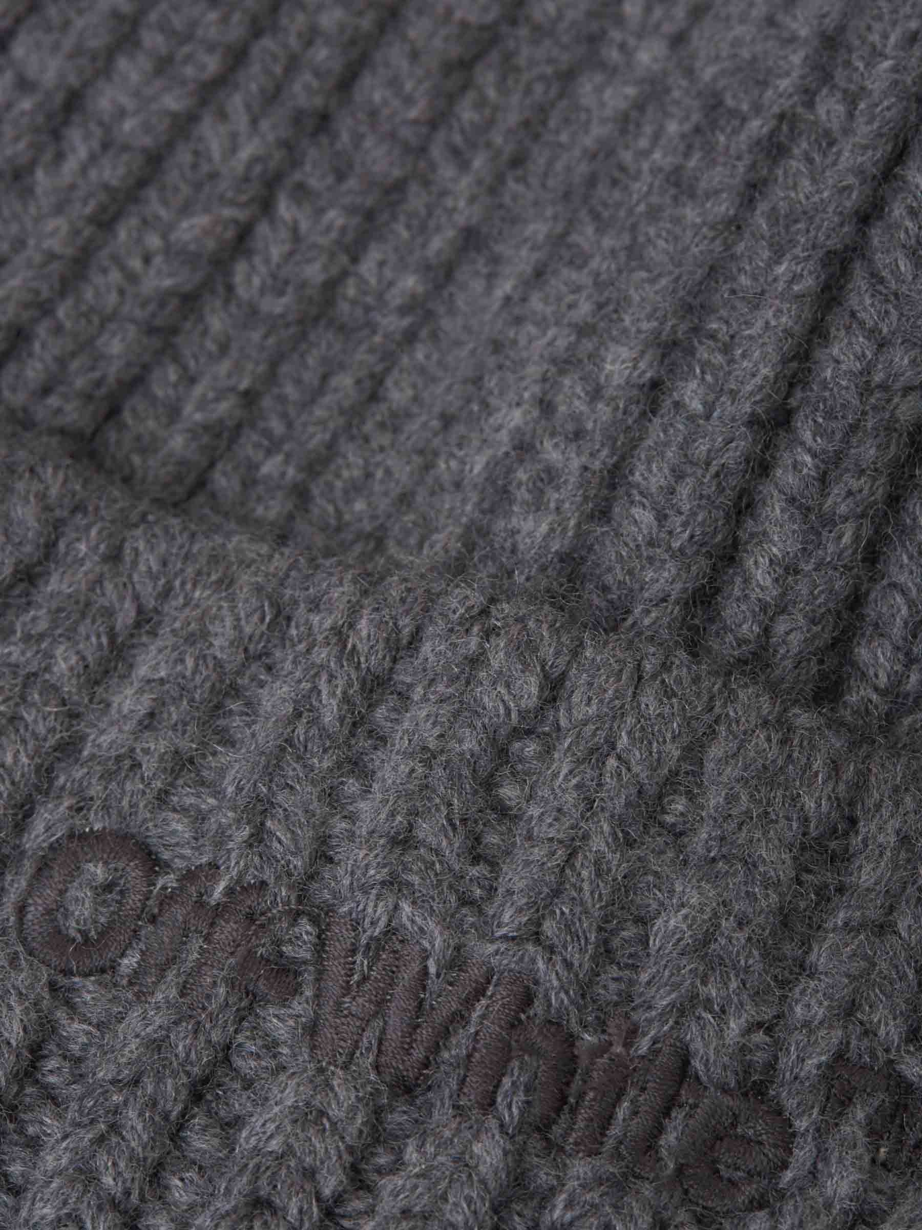 Knitted Logo Beanie Off-white – Гарантія оригінальності – детальний вид