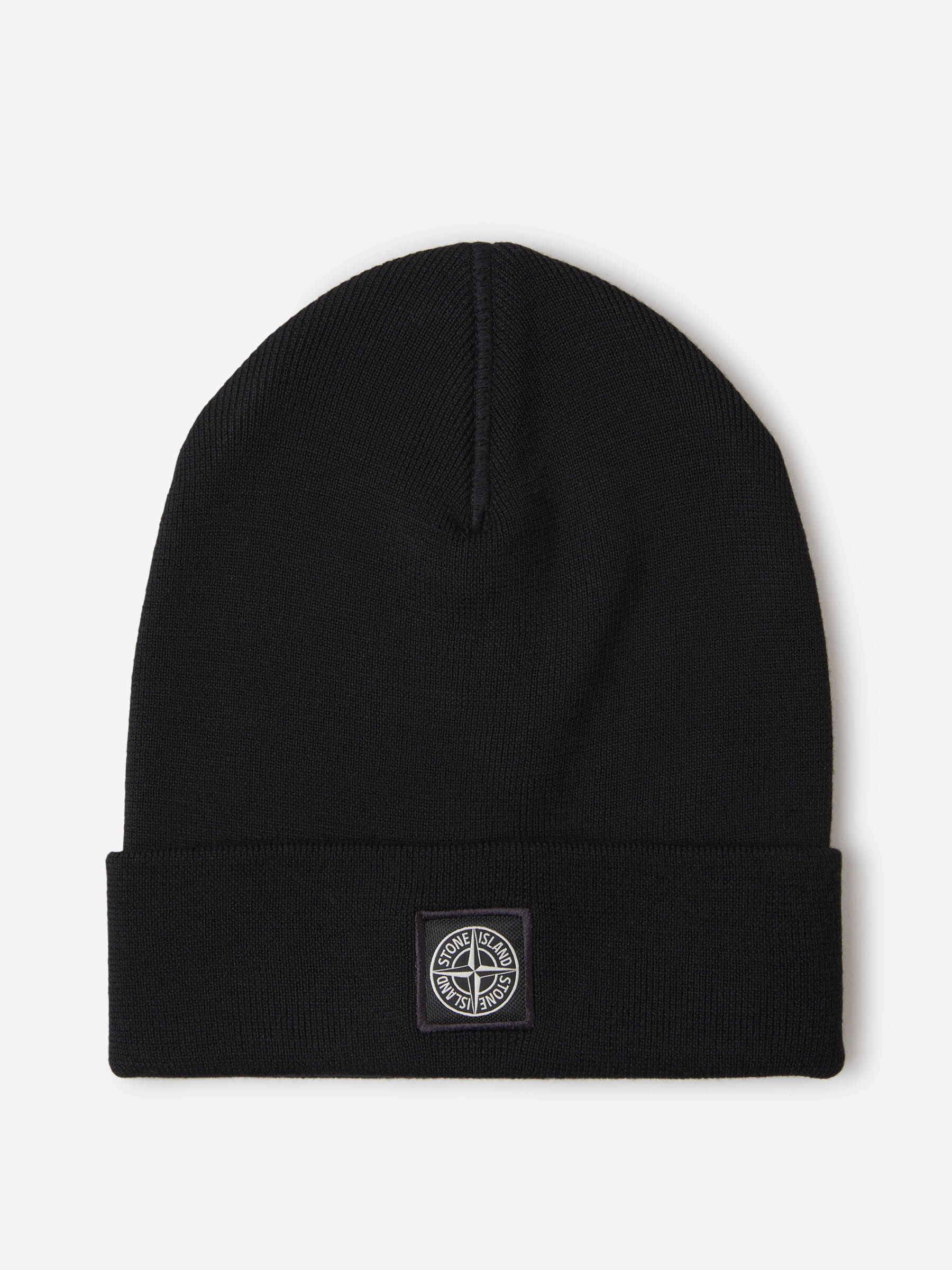 Wool Knit Beanie Stone island оригінал – Купити в Україні – боковий вид - STONE ISLAND
