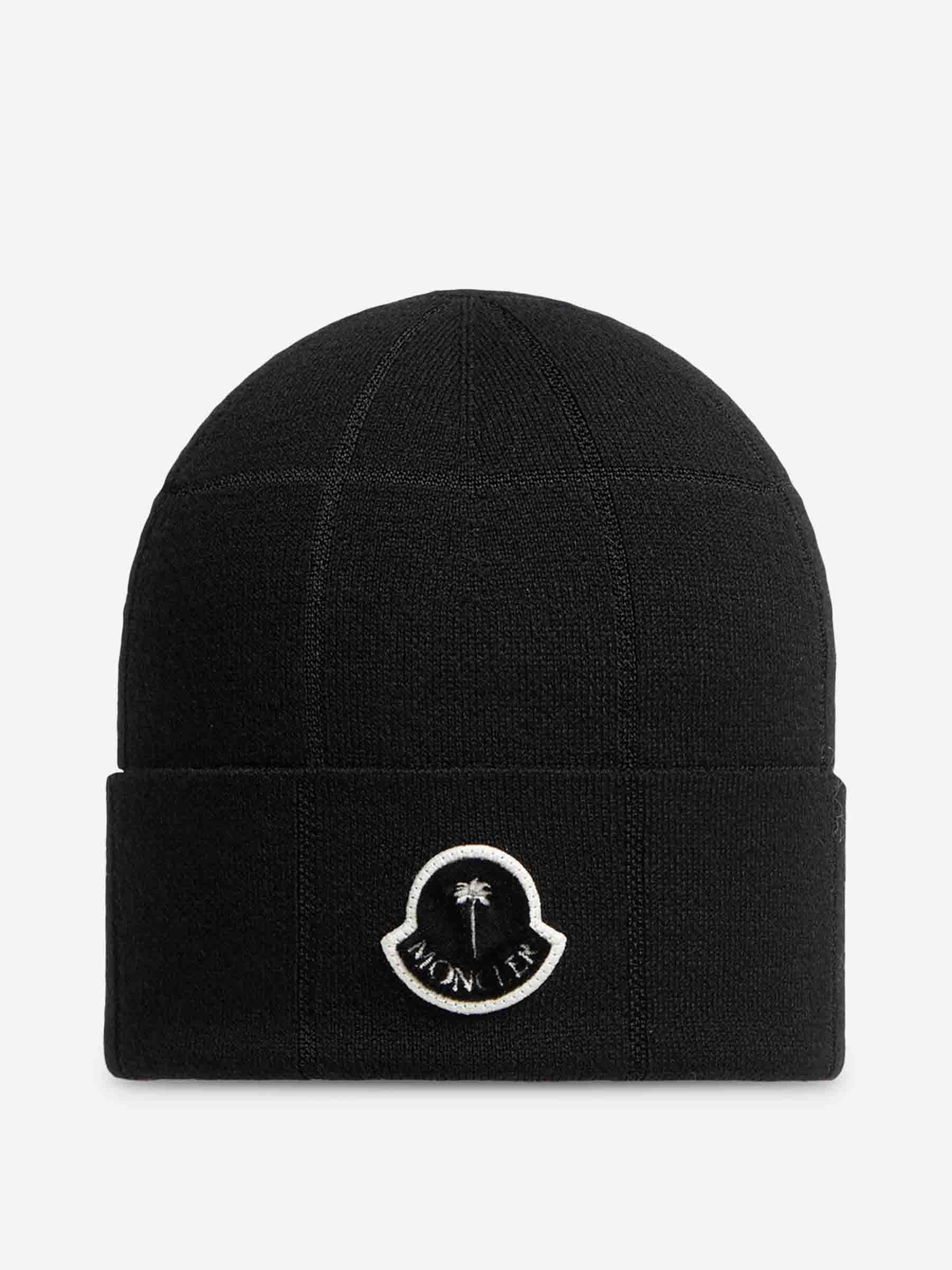 Plain Wool Cap Moncler оригінал – Купити в Україні – боковий вид - MONCLER