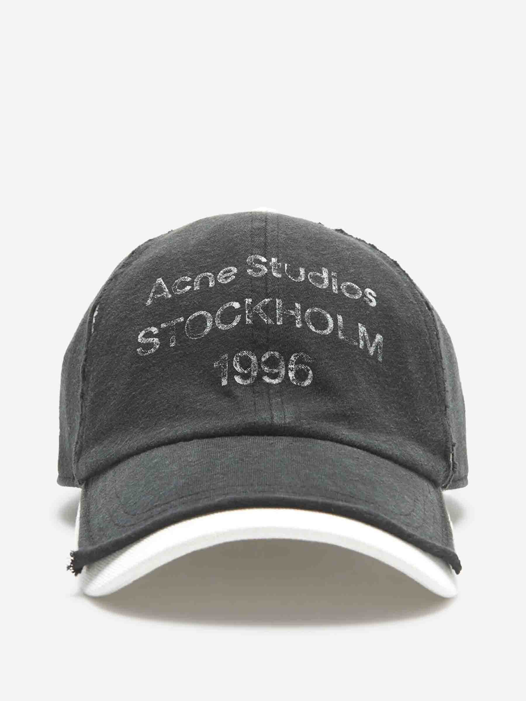Printed Cotton Cap Acne studios – Гарантія оригінальності – боковий вид