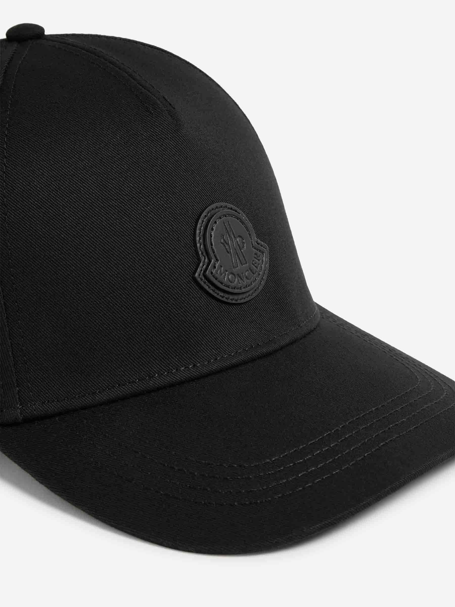 Cotton Baseball Cap Moncler – Гарантія оригінальності – збільшений вид - MONCLER