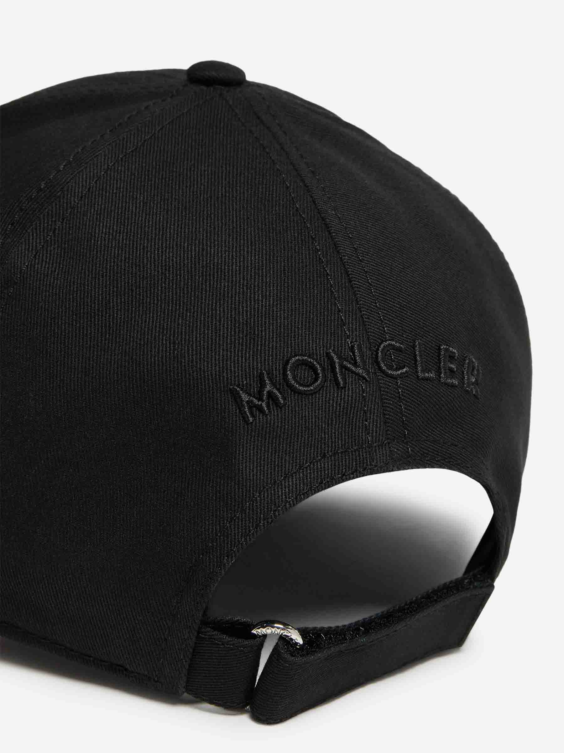 Cotton Baseball Cap Moncler – Гарантія оригінальності – збільшений вид