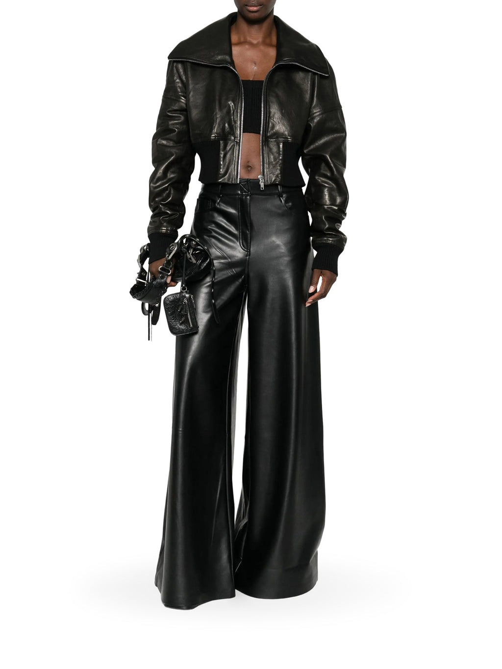 Padded Leather Bomber Jacket Rick owens оригінал – Купити в Україні – вид ззаду