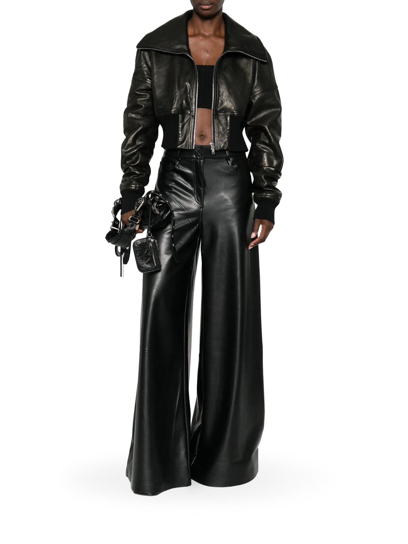 Padded Leather Bomber Jacket Rick owens оригінал – Купити в Україні – вид ззаду