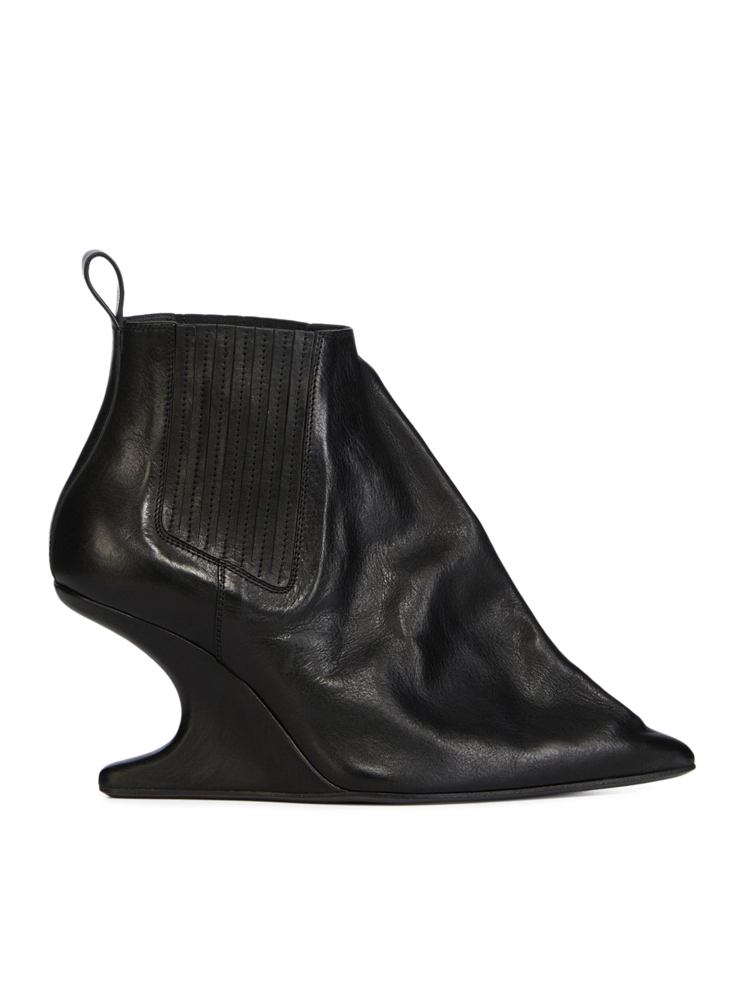 Ankle Taco Leather Boots Rick owens оригінал – Купити в Україні – боковий вид