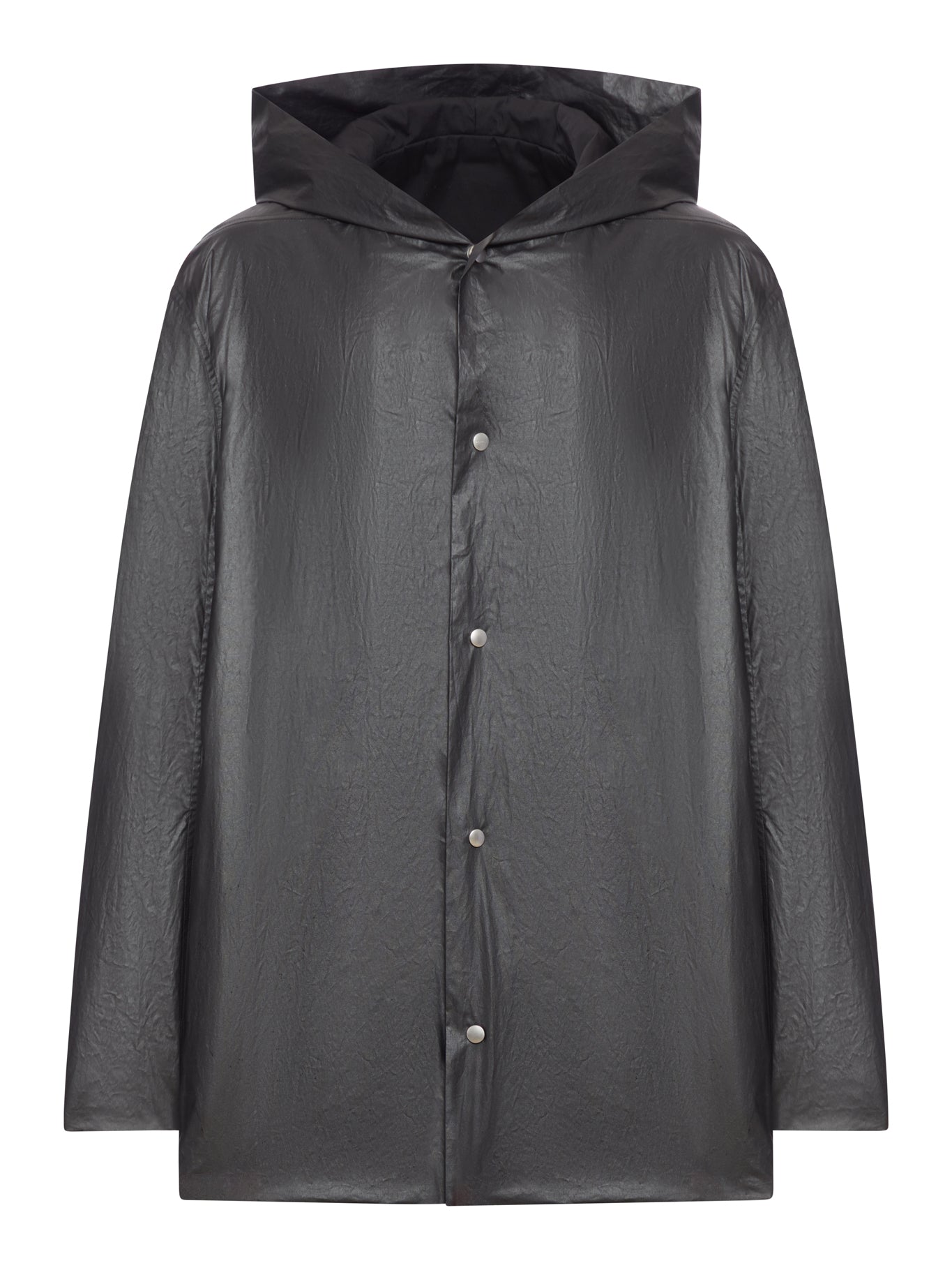 Оригінальна Waxed Cotton Overshirt Rick owens – боковий вид
