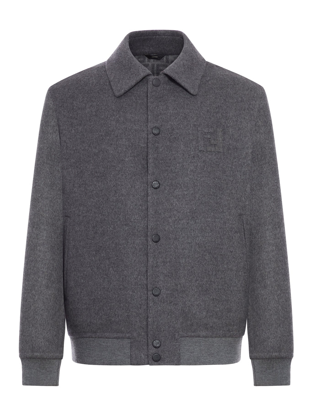 Single-Breasted Wool Blouson Fendi – Гарантія оригінальності – боковий вид