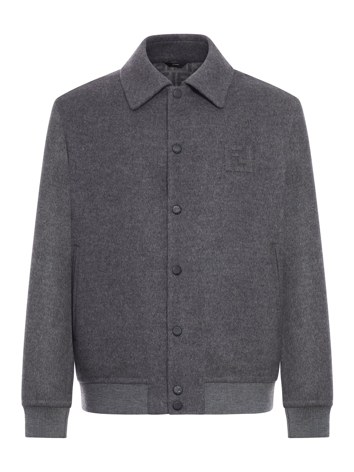 Single-Breasted Wool Blouson Fendi – Гарантія оригінальності – боковий вид