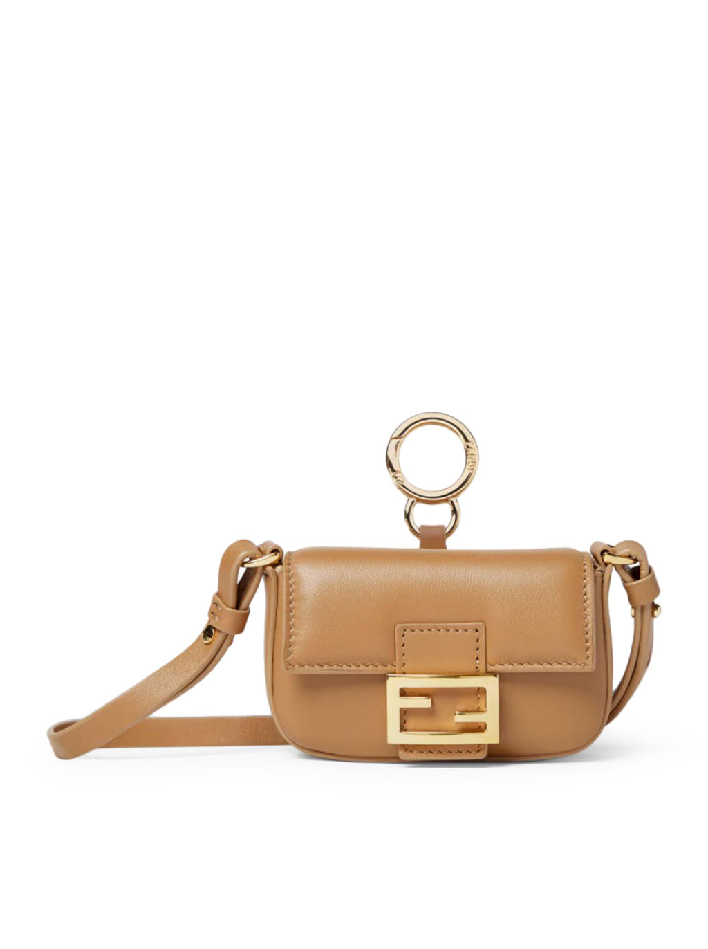 Nano Baguette Charm In Beige Nappa Fendi оригінал – Купити в Україні – боковий вид