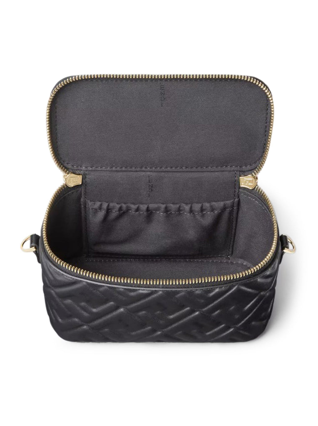 Vanity Mini Bag In Black Nappa With Ff Motif Fendi оригінал – Купити в Україні – збільшений вид