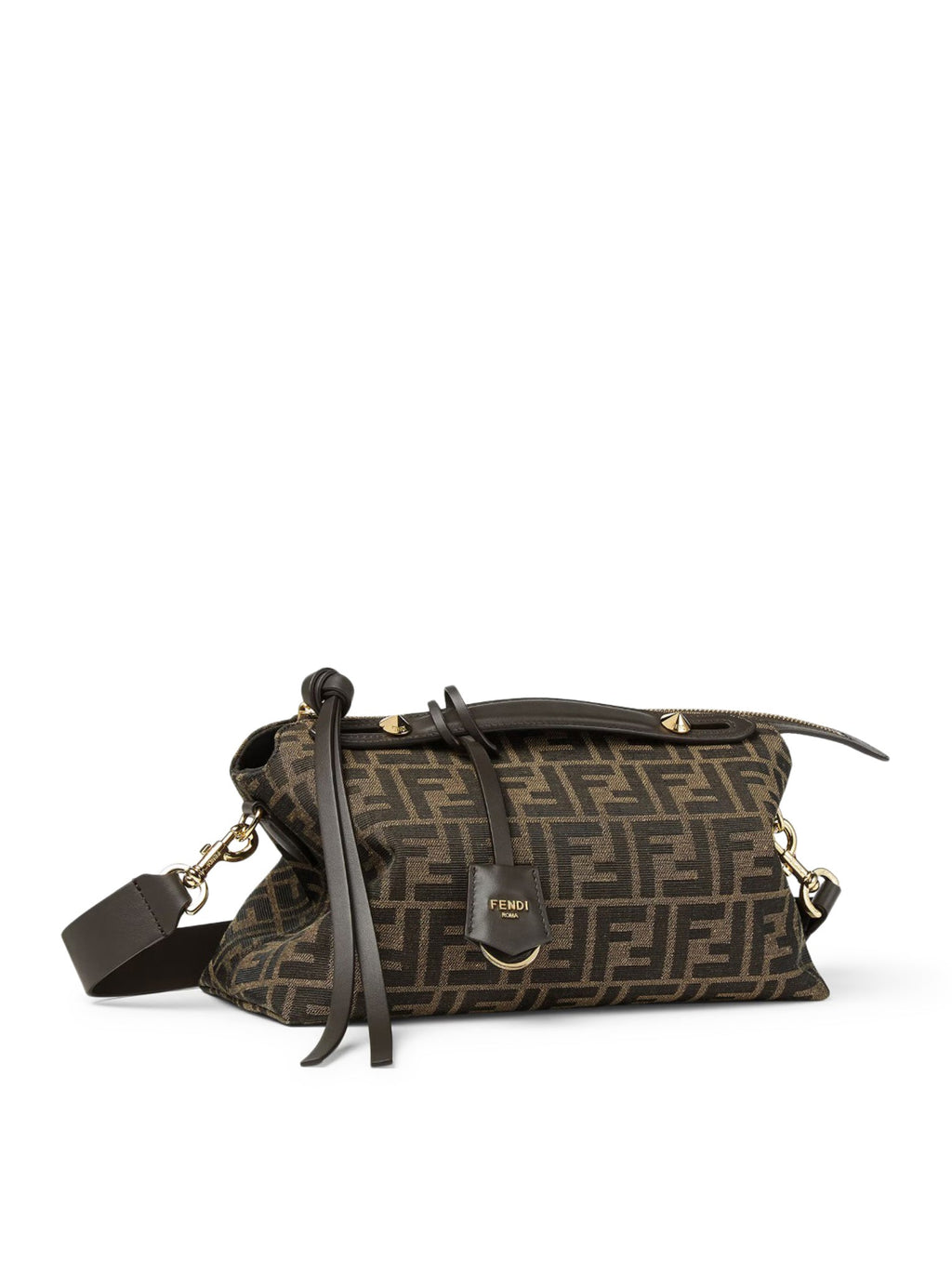 By The Way Soft Medium Bag In Brown Ff Jacquard Fabric Fendi оригінал – Купити в Україні – детальний вид