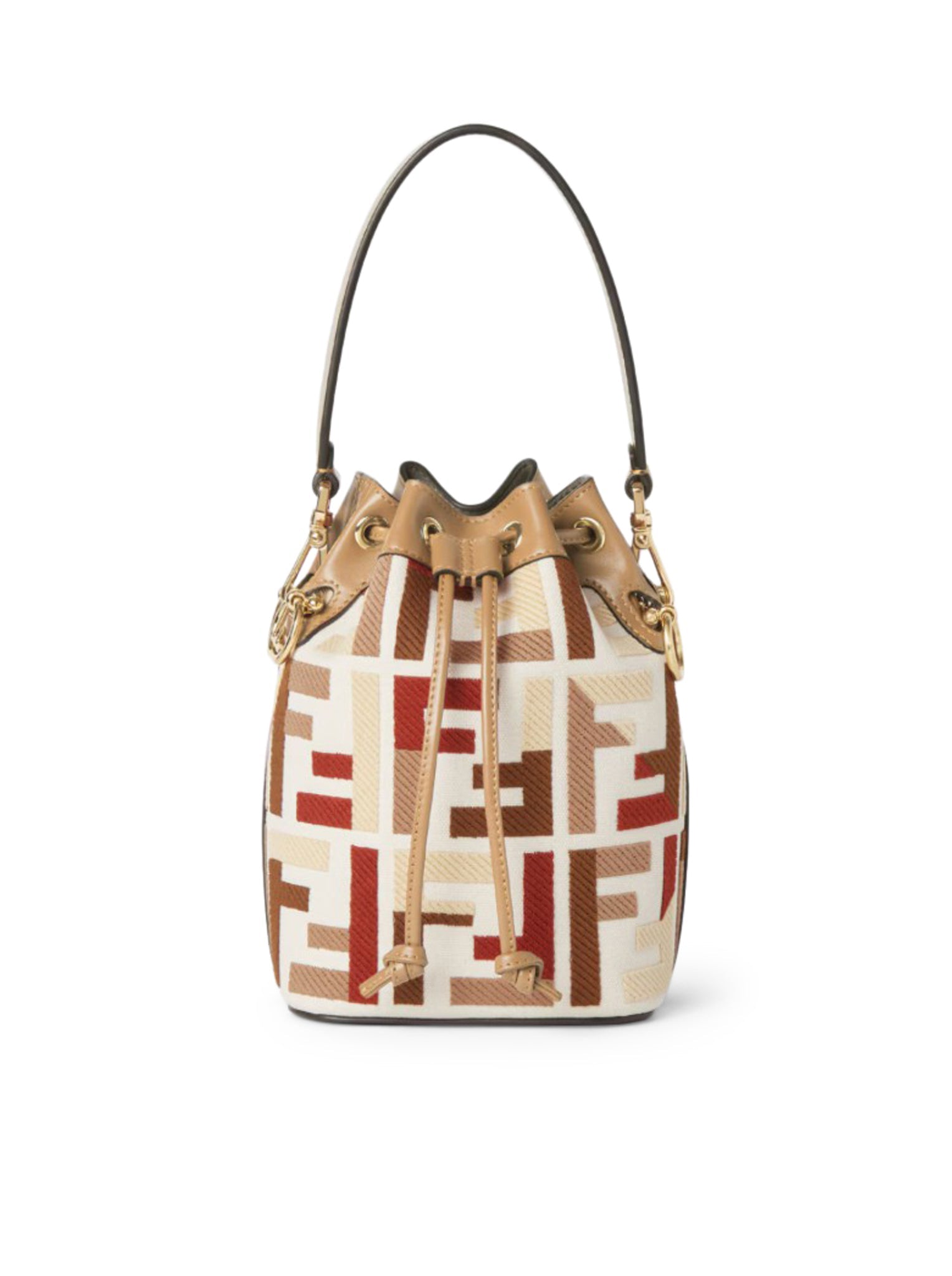 Mon Tresor Mini Canvas Bag With Ff Embroidery Fendi оригінал – Купити в Україні – боковий вид