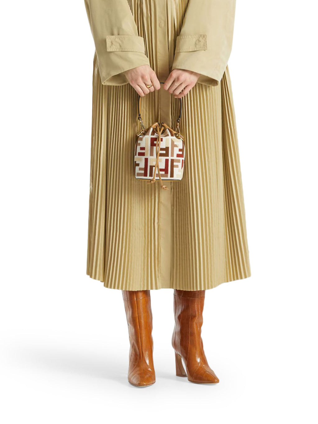 Mon Tresor Mini Canvas Bag With Ff Embroidery Fendi оригінал – Купити в Україні – детальний вид