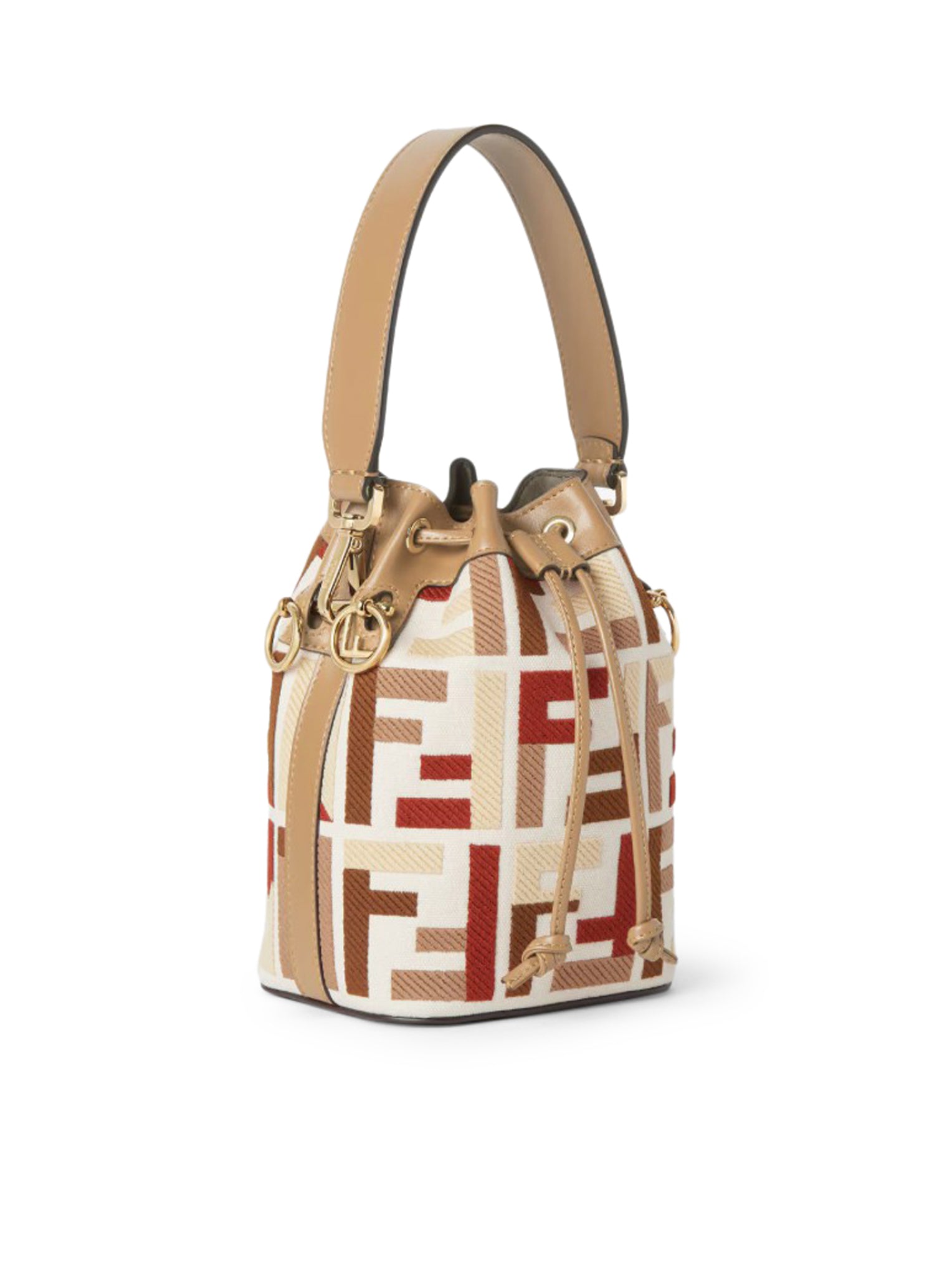 Mon Tresor Mini Canvas Bag With Ff Embroidery Fendi оригінал – Купити в Україні – збільшений вид