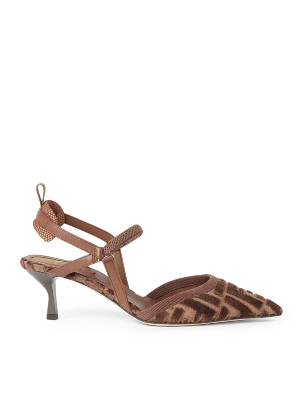 Slingback Colibri` Lite In Velvet Ff Fendi оригінал – Купити в Україні – боковий вид