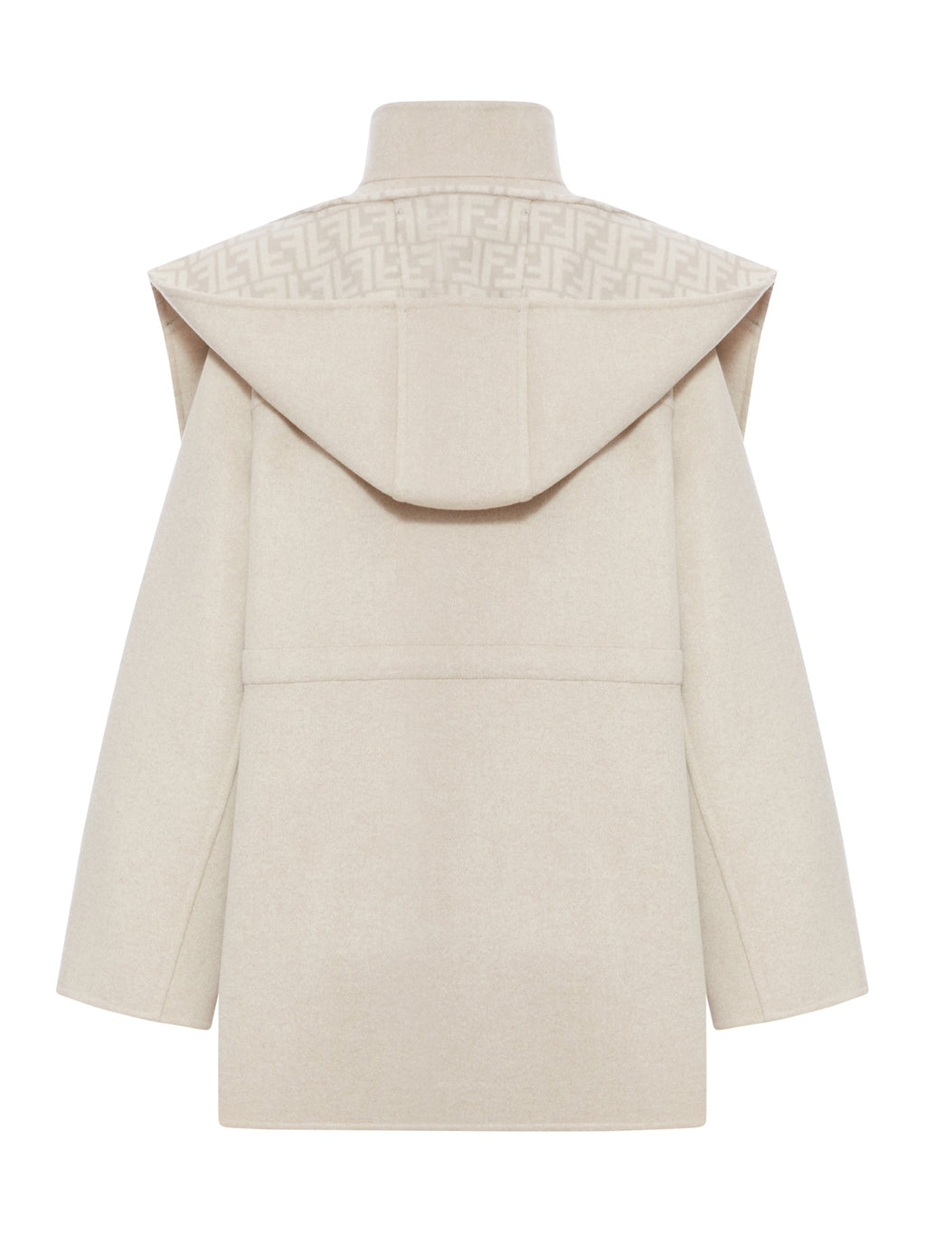 Beige Wool Parka Blouson Fendi оригінал – Купити в Україні – вид ззаду