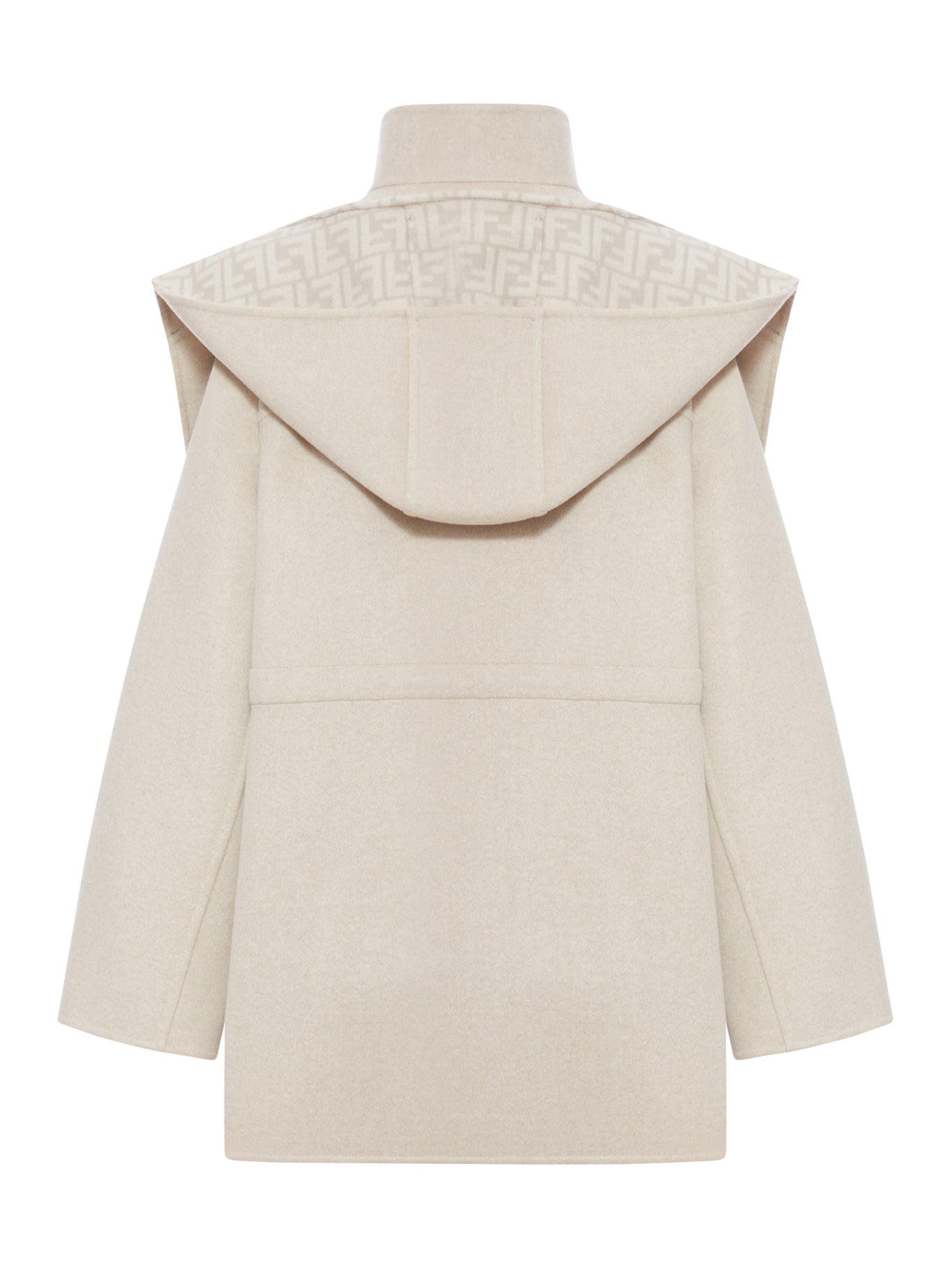 Beige Wool Parka Blouson Fendi оригінал – Купити в Україні – вид ззаду