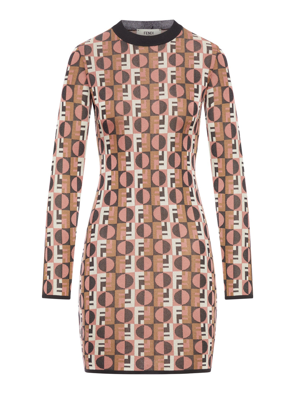 Short Jacquard Dress Fendi оригінал – Купити в Україні – боковий вид