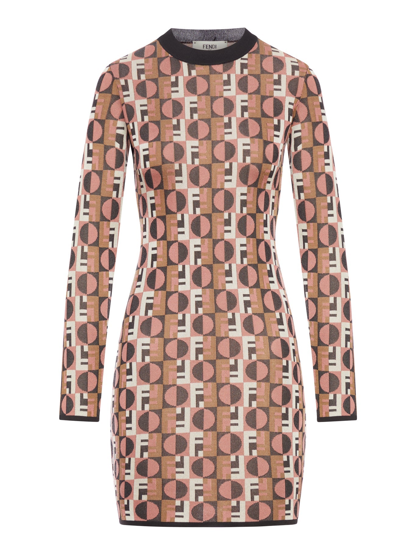 Short Jacquard Dress Fendi оригінал – Купити в Україні – боковий вид