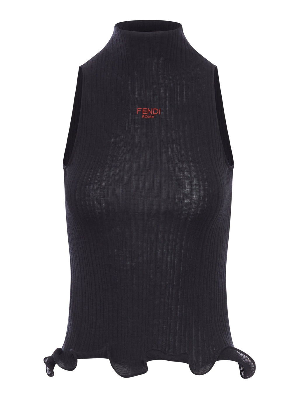 Cotton Top Finished With Ruffles Fendi – Гарантія оригінальності – боковий вид
