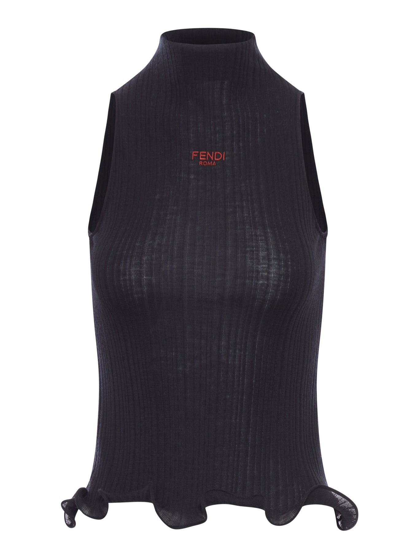Cotton Top Finished With Ruffles Fendi – Гарантія оригінальності – боковий вид