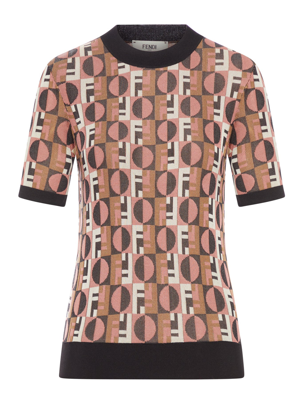 Jacquard T-Shirt Fendi – Гарантія оригінальності – боковий вид
