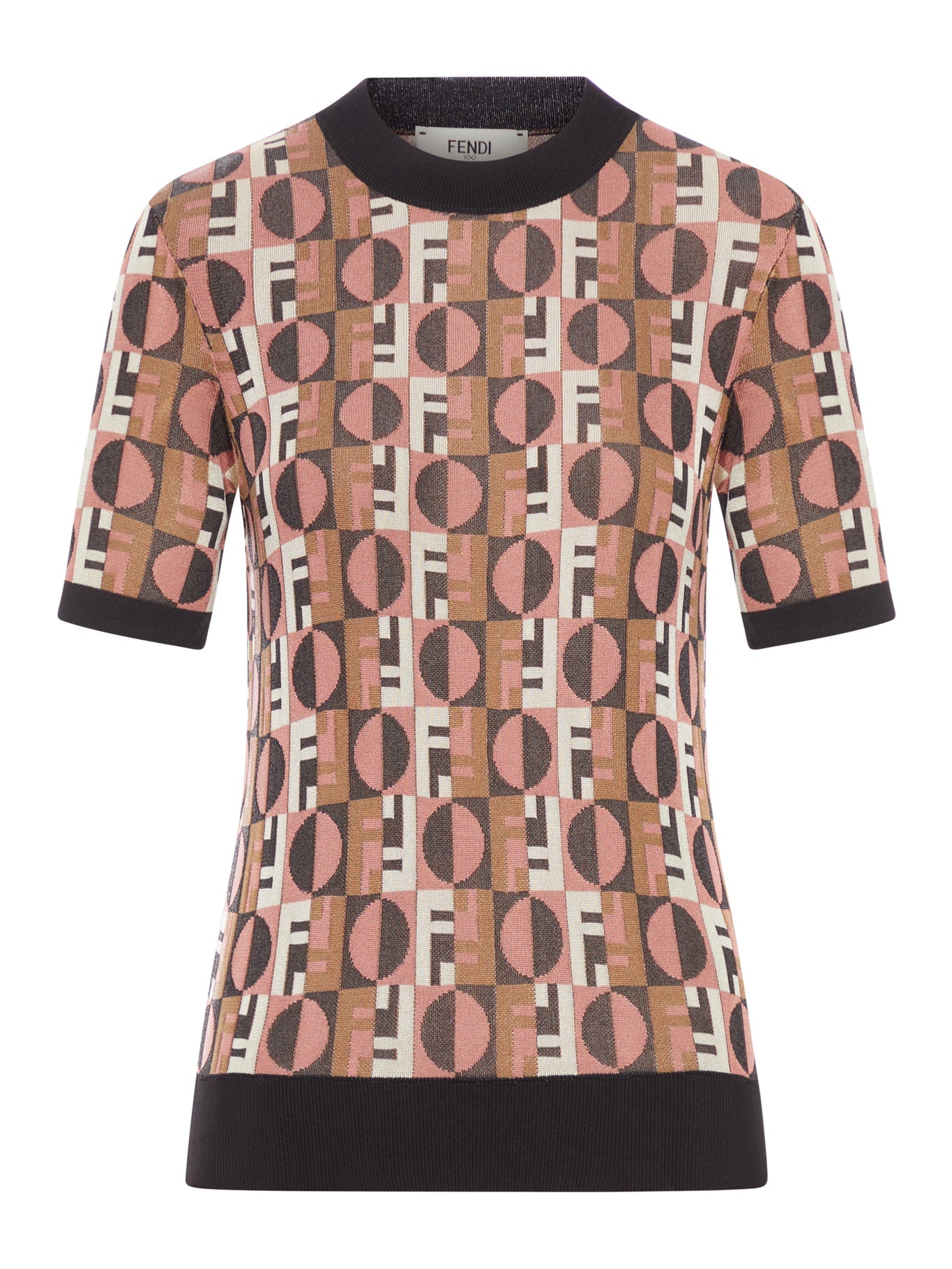 Jacquard T-Shirt Fendi – Гарантія оригінальності – боковий вид
