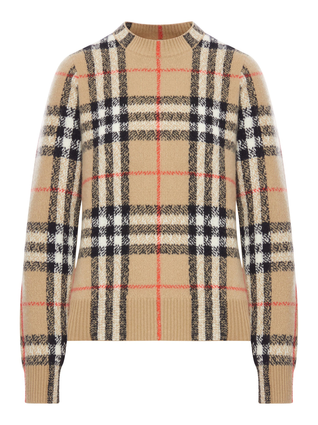 Оригінальна Checked Wool And Cashmere Sweater Burberry – боковий вид