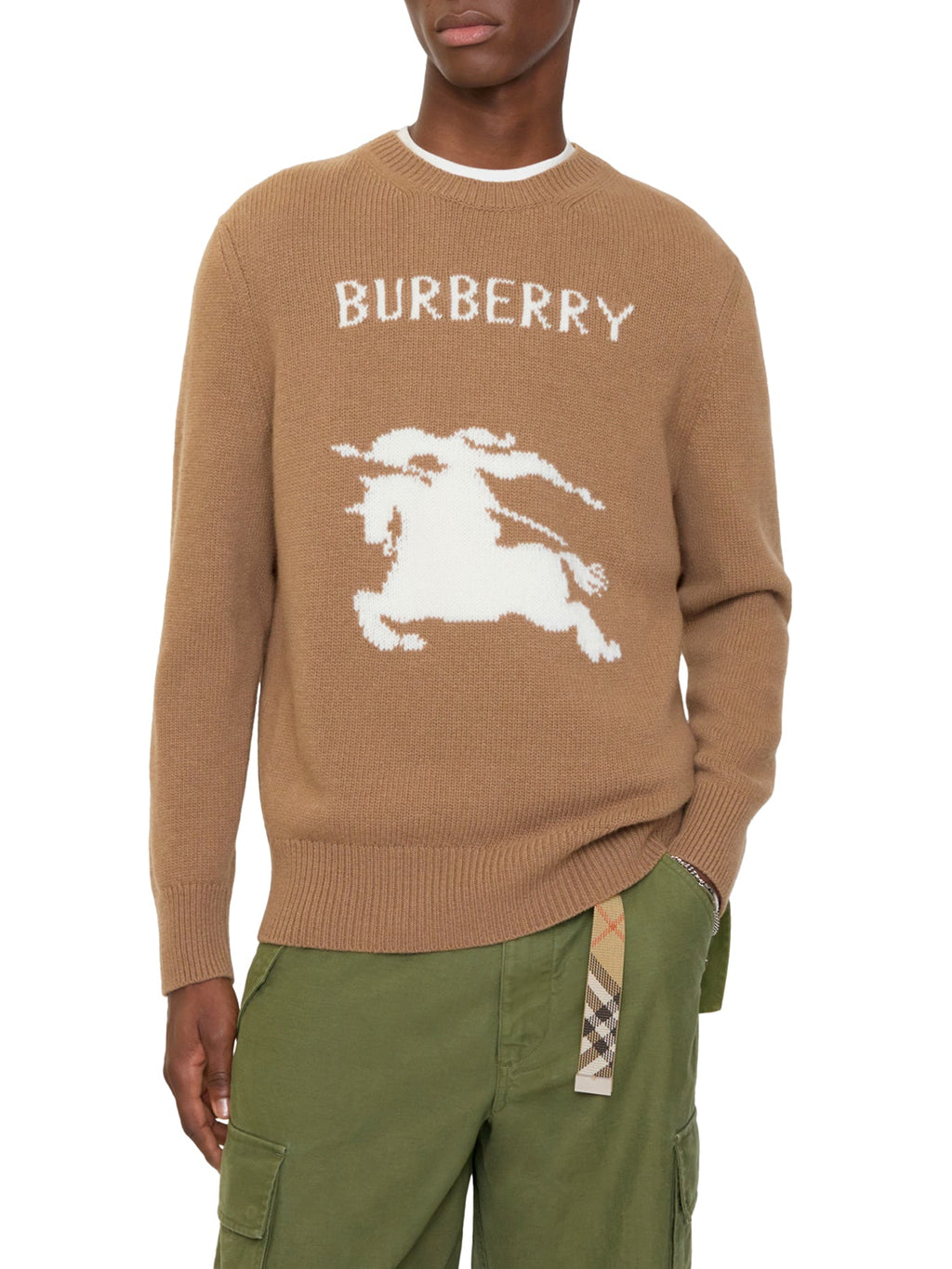Оригінальна Wool And Cashmere Pullover With Ekd Burberry – вид ззаду