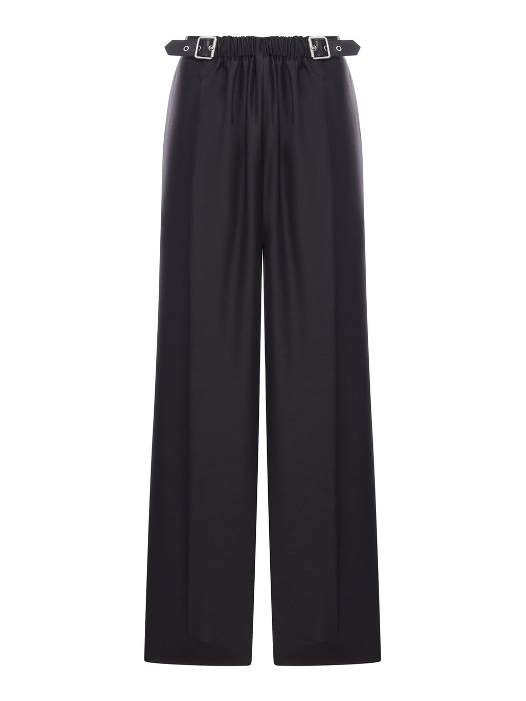 Оригінальна Wool And Silk Trousers With Belt Loewe – боковий вид