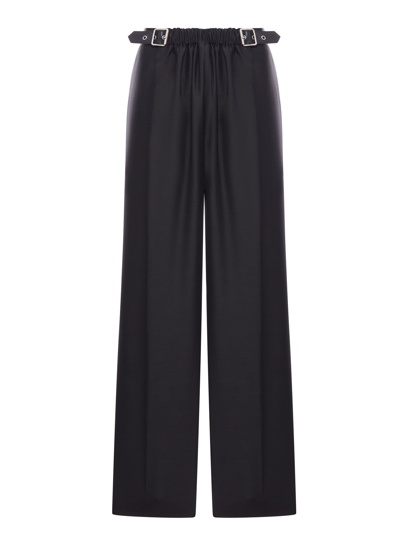 Оригінальна Wool And Silk Trousers With Belt Loewe – боковий вид