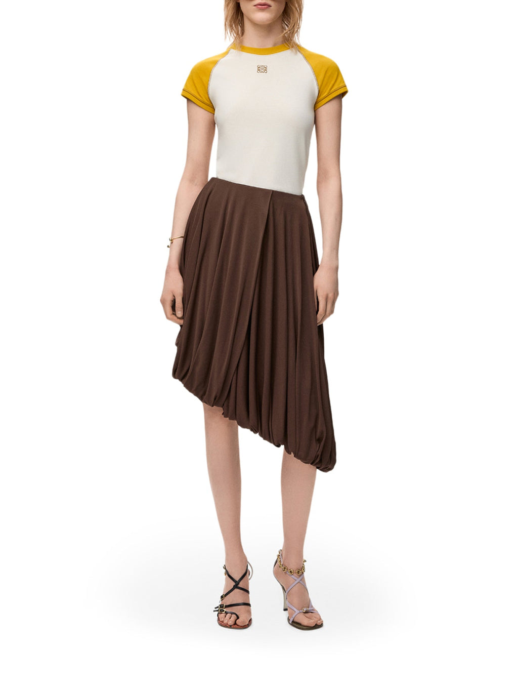 SLIM FIT T-SHIRT IN COTTON BLEND LOEWE оригінал – Купити в Україні – вид ззаду