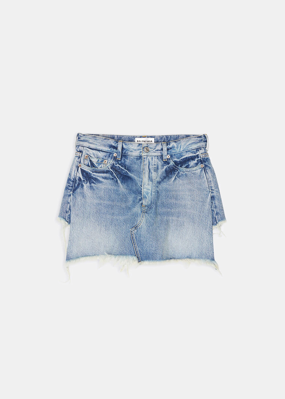 Оригінальна Light Blue Loeil Mini Skirt Balenciaga – боковий вид