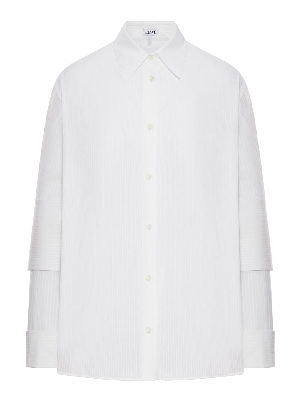 Cotton Shirt With Double-Layer Sleeves Loewe – Гарантія оригінальності – боковий вид