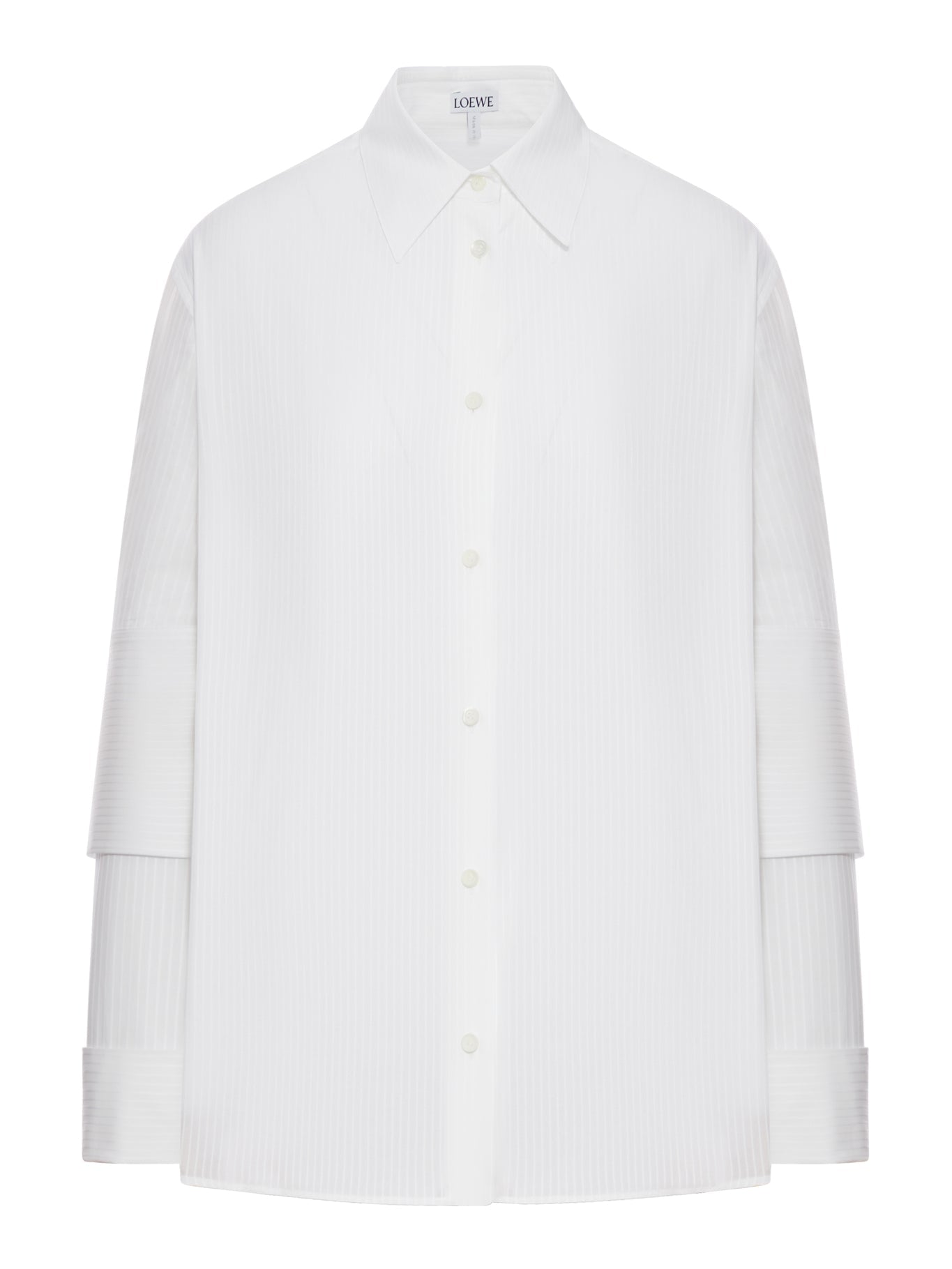Cotton Shirt With Double-Layer Sleeves Loewe – Гарантія оригінальності – боковий вид
