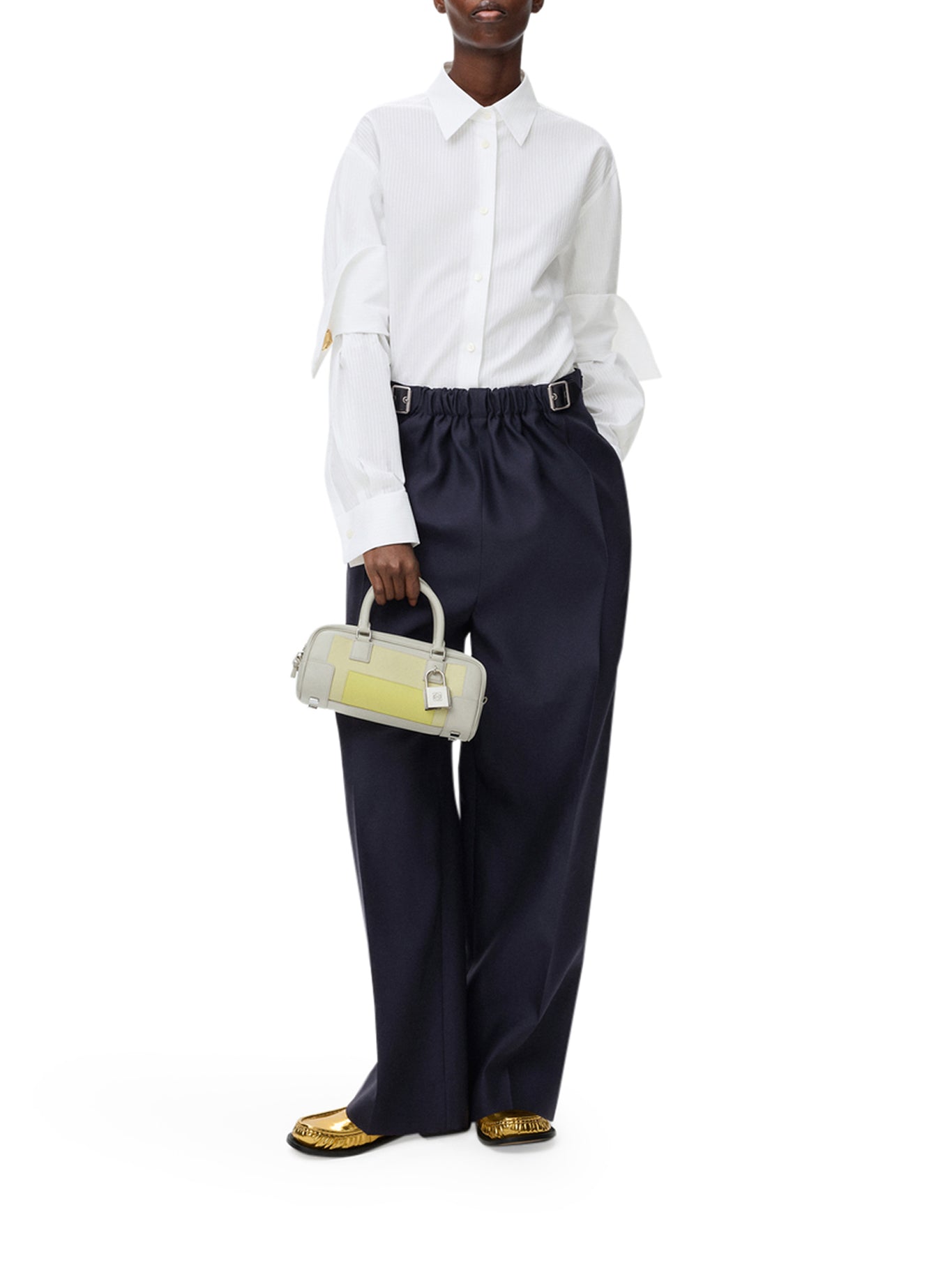 Cotton Shirt With Double-Layer Sleeves Loewe – Гарантія оригінальності – вид ззаду